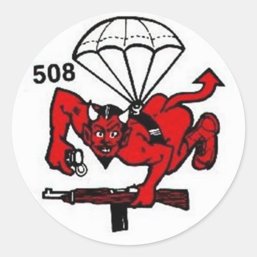 508th PIR ラウンドシール (正面)