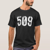 509 Area Code Spokane WA Mobile Telephone Area Cod Tシャツ (正面)