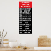 509 HARBOURFRONT/510 SPADINAレプリカTTC記転が号 ポスター (キッチン)