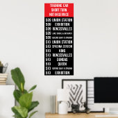 509 HARBOURFRONT/510 SPADINAレプリカTTC記転が号 ポスター (ホームオフィス)