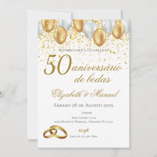 50.ª invitación 招待状 (正面)