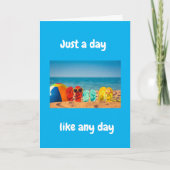 "50"を回す特別な日だ カード (正面)