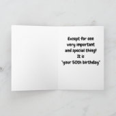 "50"を回す特別な日だ カード (内部)