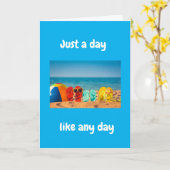 "50"を回す特別な日だ カード (黄色い花)