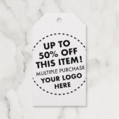 50%オフカスタムバルク割引ク買ラフトシルバー ギフトタグ (裏面)