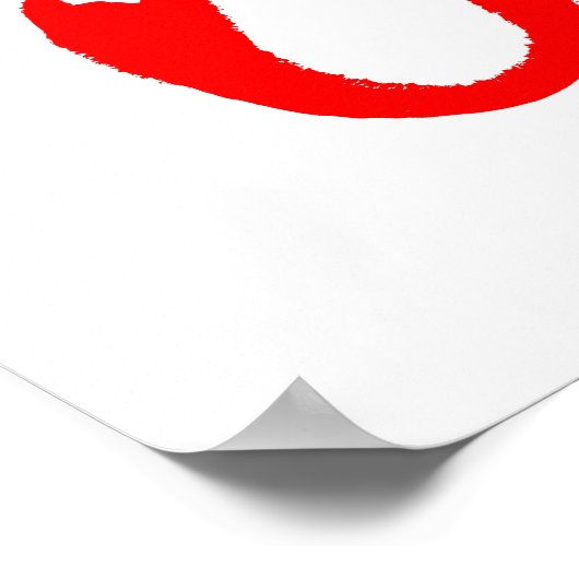 50%オフ販売サイン、赤い小売店看板、大 ポスター (角)