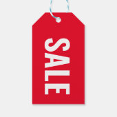 50%オフ赤い販売の製品価格ラベル ギフトタグ (裏面)