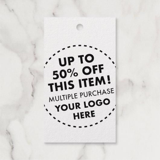 50％オフ 大量購入割引 オーダーメイド シルバー箔 クラフト ギフトタグ (裏面)