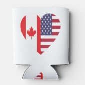 50%カナダ50%アメリカ100%ギフト素晴らしおもしろい 缶クーラー (裏面)