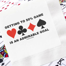 50%ゲーム到達は立派な目標 縁ありカクテルナプキン