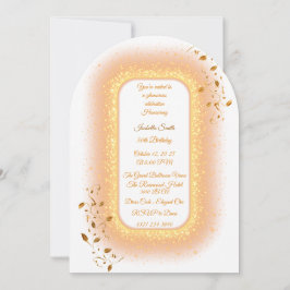 50&ファブルゴールデン誕生日招待状 招待状