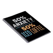 50% 不安 50% アイスコーヒー ノートブック (右側)