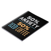 50% 不安 50% アイスコーヒー ノートブック (左側)