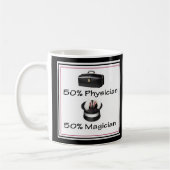 50%医師 50%マジシャン ドクターマグ コーヒーマグカップ (左)
