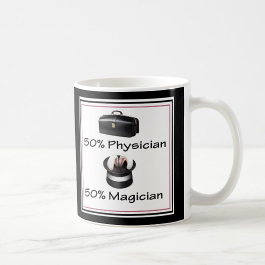 50%医師 50%マジシャン ドクターマグ コーヒーマグカップ (右)