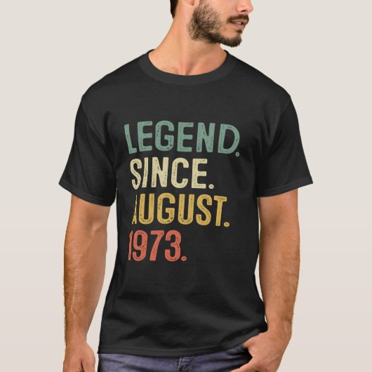 50 周年 1973 年 8 月以来の伝説 Tシャツ (正面)
