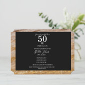 50 &素晴らしい澄ん海水ビーチ誕生日 招待状 (スタンド正面)