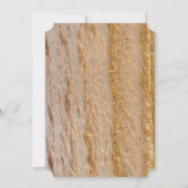 50 &素晴らしい澄ん海水ビーチ誕生日 招待状 (裏面)