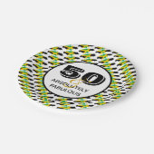 50 &絶対すごいジャマイカお祝い ペーパープレート (アングル)