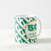 50&絶対に素晴らしいナイジェリアお祝い コーヒーマグカップ (正面右)