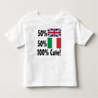 50%英国50%イタリアン 100%かわいい トドラーTシャツ