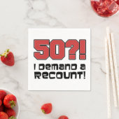50?誕生日パーティーおもしろいの詳報を求める スタンダードカクテルナプキン (インサイチュ)