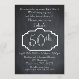 50,誕生日マン，パーティーマン，年齢，黒板 招待状
