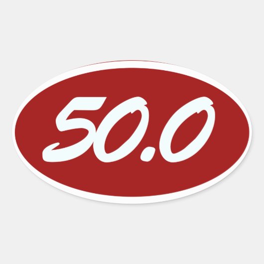 50.0 楕円形シール (正面)
