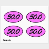 50.0 楕円形シール (シート)