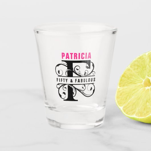 50/40誕生日ショットガラス ショットグラス (正面)