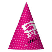 50 50およびすばらしいピンクの第50誕生会の帽子 パーティーハット (左)