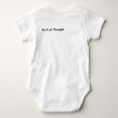 50/50ジャマイカおよびアメリカの組合せのベビーのベスト ベビーボディスーツ (裏面)