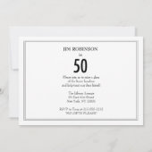 50、50、それ以上50! 招待状 (裏面)