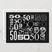 50、50、それ以上50! 招待状 (正面/裏面)