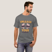 50 50 Tシャツの可能性を解き放男性へつ Tシャツ (正面フル)