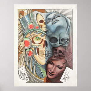 50/50 TATTOO ARTレプロ ポスター