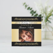50~59バースデーパーティ招待状(写真付き) 招待状 (スタンド正面)
