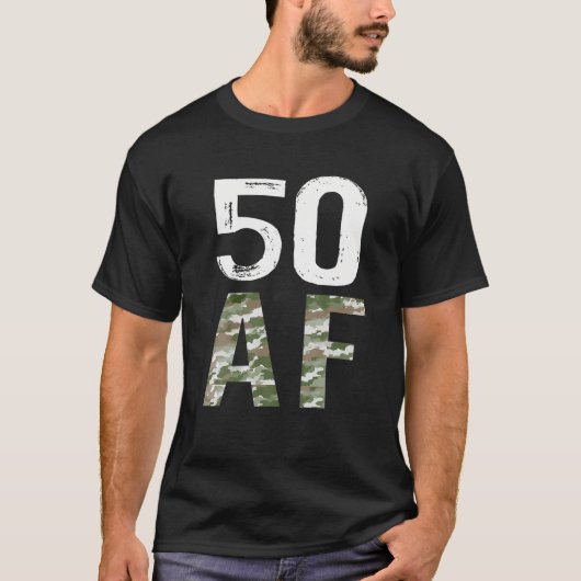 50 AFヴィンテージ50番目の誕生日軍隊 Tシャツ (正面)