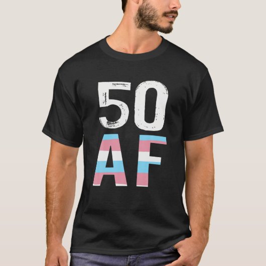 50 AFヴィンテージ50th誕生日トランス Tシャツ (正面)
