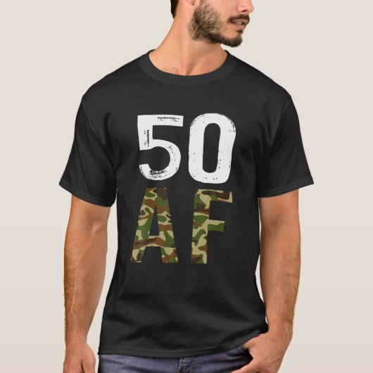 50 AFヴィンテージ50th誕生日軍隊T型 Tシャツ (正面)