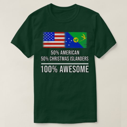 50 American 50 Christmas Islanders 100素晴らし Gif Tシャツ (デザイン正面)