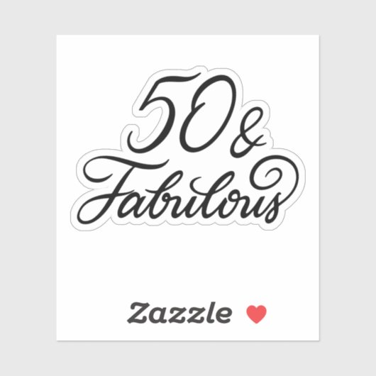 50 and Fabulous シール (シート)