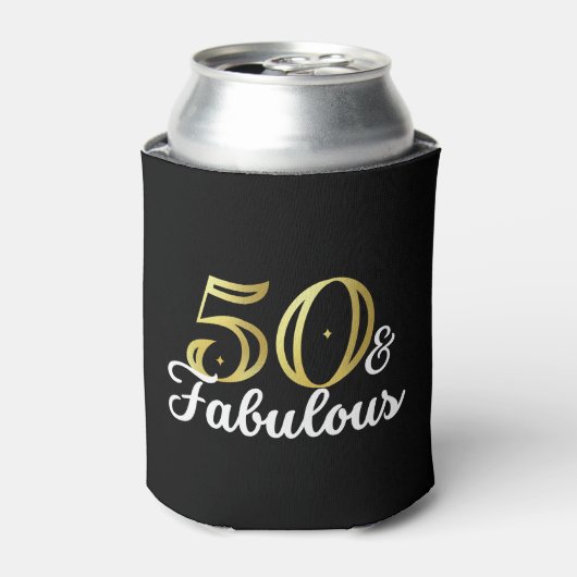 50 And Fabulous  缶クーラー (缶正面)