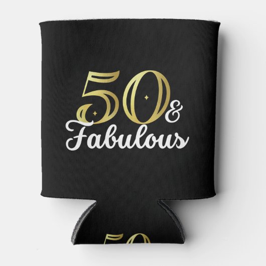 50 And Fabulous  缶クーラー (正面)