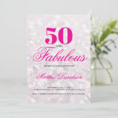 50 and Fabulous | 50th Birthday Invitation 招待状 (スタンド正面)