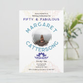 50 and Fabulous | 50th Birthday Party 招待状 (スタンド正面)