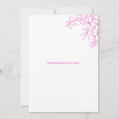 50 and Fabulous | 50th Birthday Party Pink 招待状 (裏面)