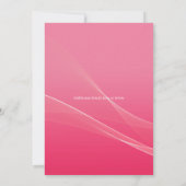 50 and Fabulous | 50th Birthday Party Pink 招待状 (裏面)