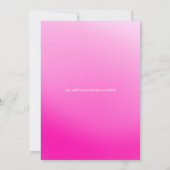 50 and Fabulous | 50th Birthday Party Pink 招待状 (裏面)