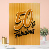 50 and Fabulous Acrylic Sign アクリルサイン (ウェディング)